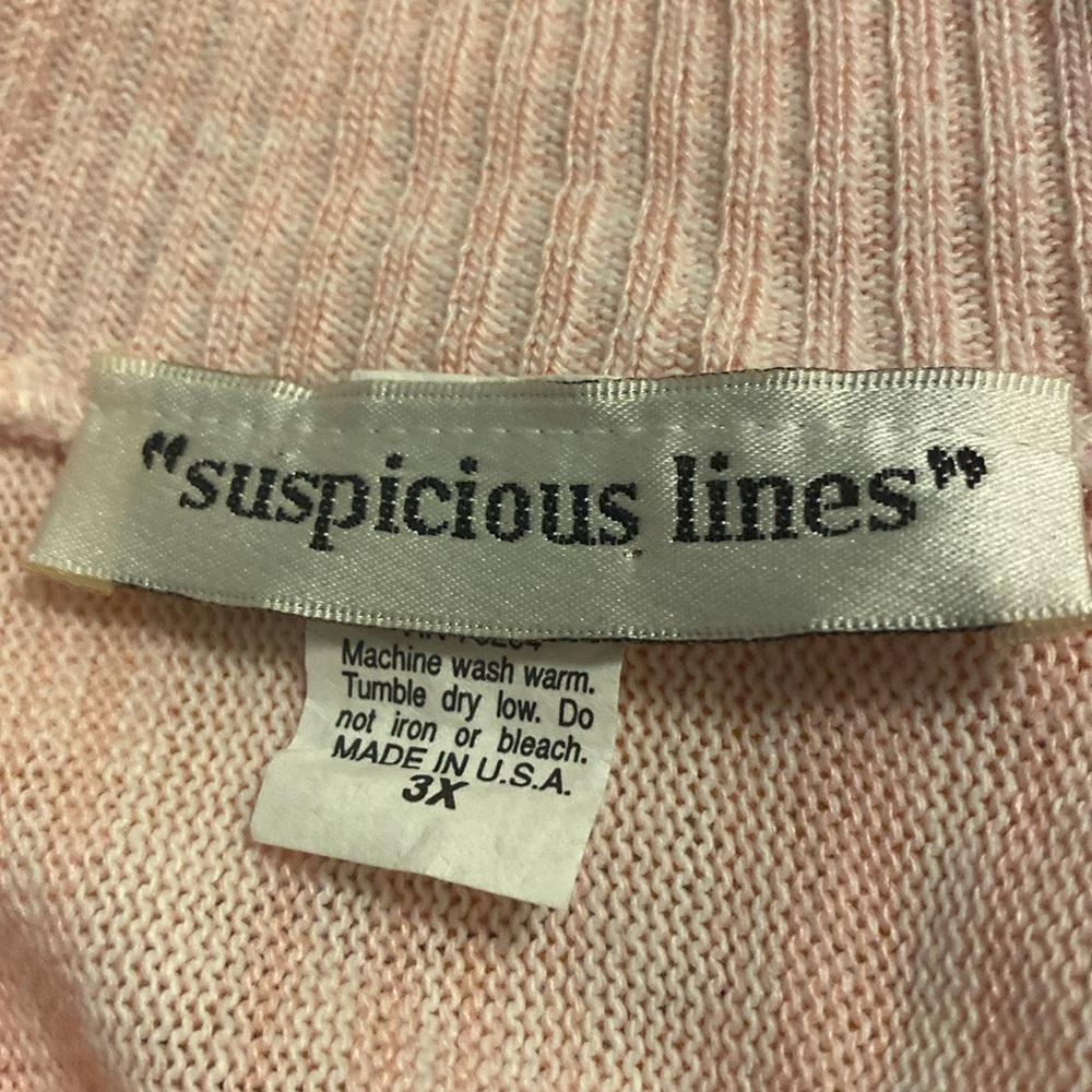 EUC Suspicious Lines 100% Lightweight Acrylic, Tag says 3X, however, it’s more - Picture 4 of 5